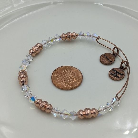 Alex and Ani Rose Gold Swarvoski Crystal Bracelet - Picture 4 of 7